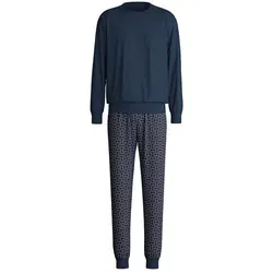 CALIDA Pyjama Relax Imprint Herren (2 tlg) blau M (50) von CALIDA