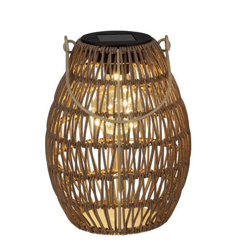 formano LED Solarlaterne in natürlicher Flechtoptik von formano