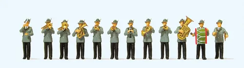 Preiser 24611 H0 Schützenkapelle. 12 Miniaturfiguren