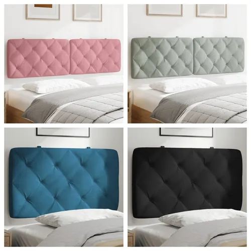 Kopfteil-Kissen Samt für Hotelbett - Elegantes Dekokissen aus 100% Polyester-Samt, Größe 120 cm, ideal für gemütliche Bankauflagen und stilvolle Sofas.