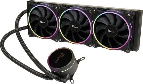 Inter-Tech LC-360 AIO RGB Wasserkühlung - 360mm AIO Wasserkühlung mit beeindruckender ARGB-Beleuchtung, ideal für leistungsstarke Systeme und optimalen Temperaturmanagement.