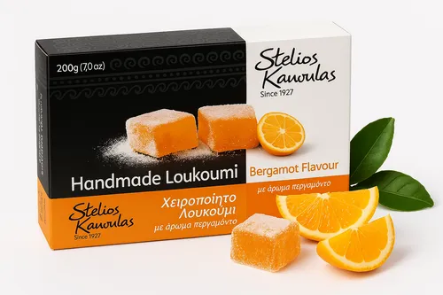 Loukoumi-Orangen-GELEE-Bonbons AUS GRIECHENLAND 200 g von Kandylas