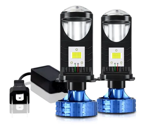 H4 LED-Scheinwerferlampen, 20000 LM, 60 W, superheller LED-Scheinwerfer-Umrüstsatz, 6000 K weißes Licht, IP68 wasserdicht, 2er-Pack