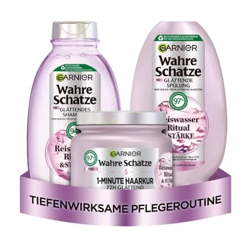 Garnier Wahre Schätze Glättendes Haarpflege-Set von Garnier