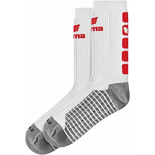 Erima Unisex CLASSIC 5-C Socken (2181913), weiß/rot, 47-50