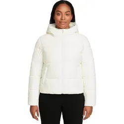 Nike Steppjacke Classic Puffer Damen - Beige, Größe S - Modische Nike Steppjacke für Damen mit Kapuze, die Wärme und Schutz bietet. Die wasserabweisende Beschichtung und die innovative Therma-FIT-Technologie machen sie zum idealen Begleiter für kalte Wintertage.