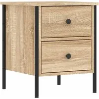 vidaXL Nachttisch mit Stauraum, Sonoma Eiche von vidaXL