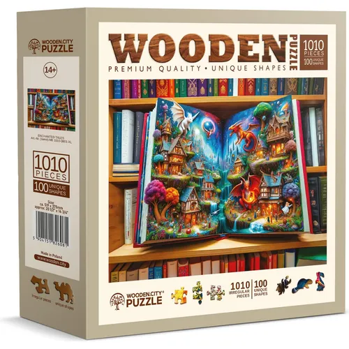 WOODEN.CITY Enchanted Tales Holzpuzzle 1000 Teile - Hochwertiges Holzpuzzle mit magischem Design, ideal für Erwachsene. Fördert Konzentration und sorgt für entspannenden Spaß. Hergestellt in der EU mit Liebe zum Detail.