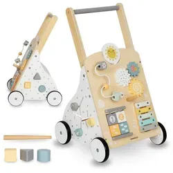 Mamabrum Lauflernhilfe Holz Kinderläufer 8in1 grau