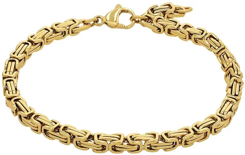 Amor Armband Edelstahl Unisex, 19+2 cm, Gold - Edelstahl Armband für Damen und Herren, robust und stylish, kommt in einer eleganten Schmuck Geschenk Box – ideal für besondere Anlässe.