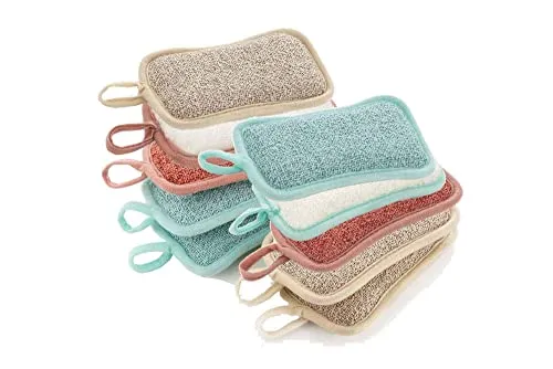 Muxel 10 Küchenschwämme, die kratzfesten Reinigungsschwämme sind die wiederverwendbaren Spülschwämme in Premium-Qualität für Küche, Bad Geschirr, Töpfen und Pfannen und vieles mehr