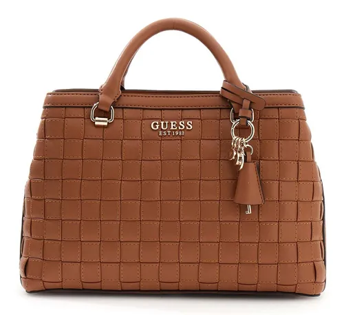 GUESS SANDY GIRLFRIEND SATCH Brown - Stylische Handtasche - Elegante GUESS Sandy Girlfriend Satch in Braun, ideal für den Alltag. Mit geräumigem Innenleben und trendigem Design, perfekt für modebewusste Frauen.