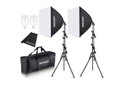 Neewer Videoleuchte Neewer Dauerlicht NK200 Softbox Beleuchtungs-Set mit Mikrofasertuch, Vorteils-Set mit Mikrofasertuch