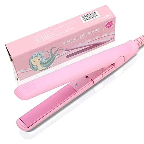 Haarglätter Elektrische Mini Glatt Lockenwickler Haarglättung 2 in 1, Keramik Turmalin Plate Beauty Flat Iron Heizung(#8)