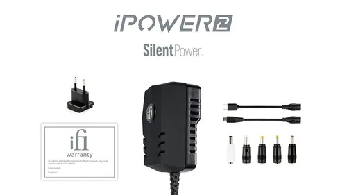 iFi iPower2 - Rauscharmes audiophiles DC-Netzteil - Netzteile & Ladegeräte, mit aktiver Rauschunterdrückung für klarere Audiosignale und verbesserte Leistung von HiFi-Geräten.