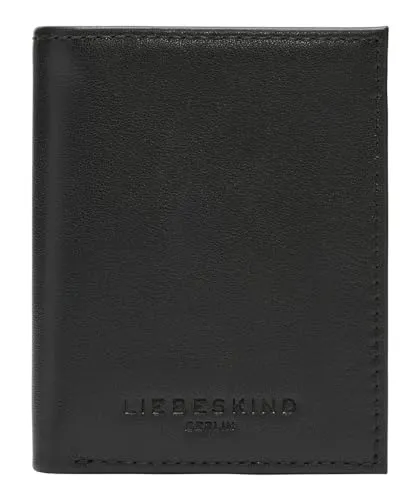 Liebeskind Berlin Wally MEN WALLET S SOFT NAPPA black - Hochwertige Herrenbörse aus weichem Nappa-Leder, ideal für stilvolle Aufbewahrung von Karten und Bargeld, perfekt für den Alltag.
