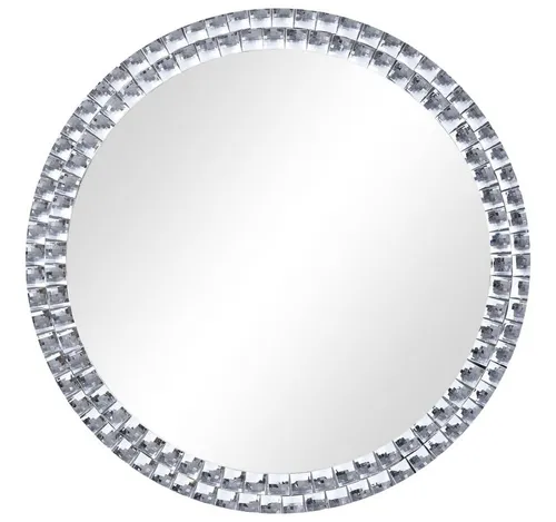 Wandspiegel 40 cm Hartglas in silber von furnicato