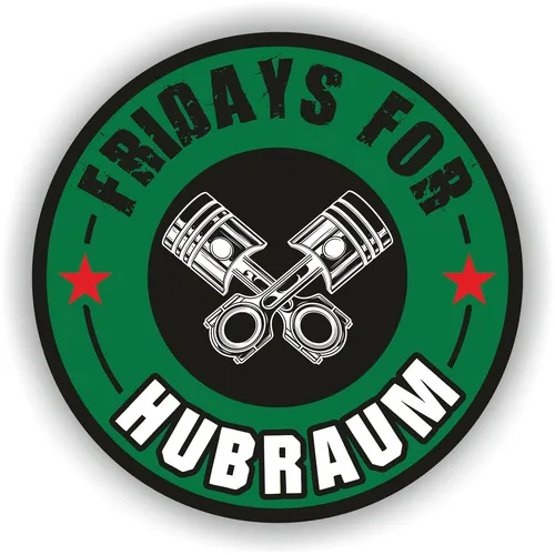 2x Fridays For Hubraum Aufkleber Innenklebend Grün Matt 8,5cm Sticker R076