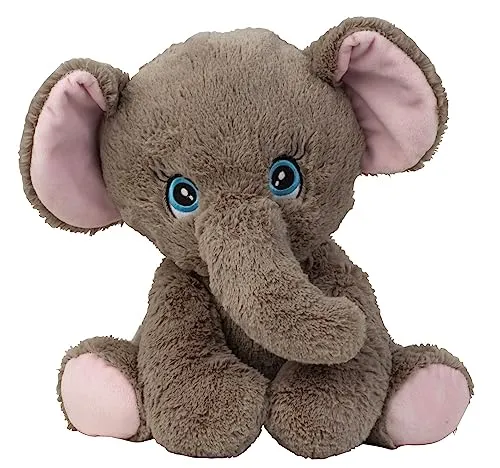 Lifestyle & More Plüschtier Teddybär Elefant grau sitzend Höhe 31 cm kuschelig weich