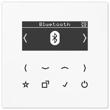 Jung DABLSBTWW Smart Radio DAB+ mit Bluetooth - Digitalradio mit Bluetooth, DAB+ und UKW Empfang, hoher Klangqualität und einfacher Bedienung - ideal für Musikliebhaber.
