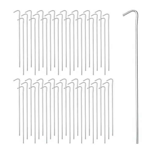 Zeltheringe Bodenanker Heringe Zeltnagel Zelthaken Erdnägel Camping 100er Set