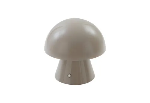 Lindby Tischleuchte Nevijo, LED, warmweiß - Nachttischleuchte mit modernem Pilzdesign aus Metall, stufenlos dimmbar durch Touchdimmer und inkl. 3,7 Lithium-Akku für flexible Nutzung.