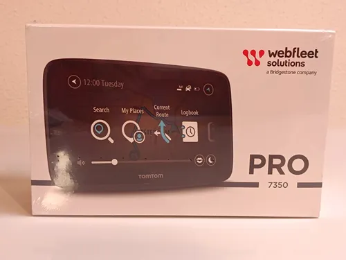 Webfleet Solutions PRO 7350 EU Navigation - 5 Zoll Navigationsgerät mit 3D-Kartenansicht und dynamischer TMC-Navigation für stressfreies Fahren. Ideal für Autofahrer, die immer den besten Weg finden möchten.