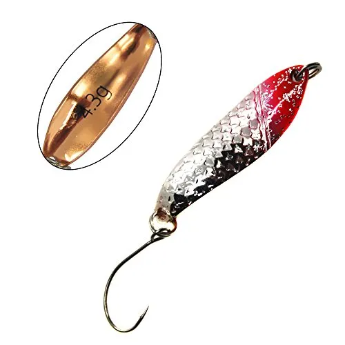 PALADIN 10C0644002C10 Angelhaken mit Haken Maruto, 4,3 g, Rot-Silber/Kupfer, Erwachsene, Unisex