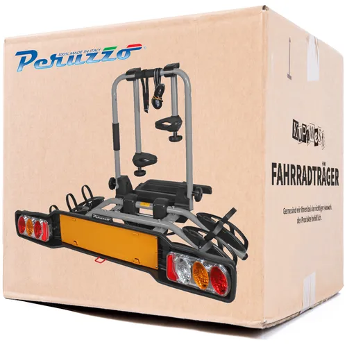 Peruzzo Parma 3 Fahrradträger für 3 Fahrräder - Fahrrad- & E-Bike-Träger, abnehmbar und mit Anti-Diebstahlschloss für sichere Transporte von bis zu 3 Fahrrädern.