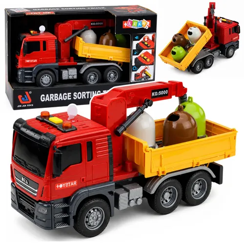 LKW-Kran Müllsortiercontainer Lichter Ton Rot