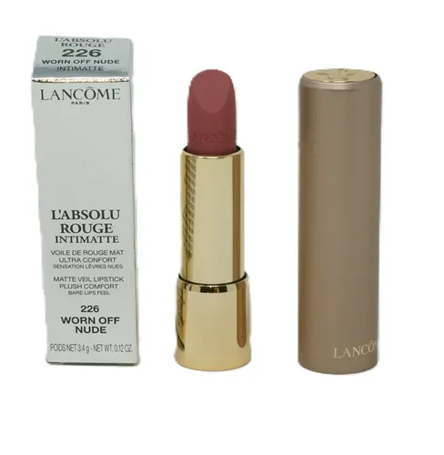 Lancome L'Absolu Rouge Intimatte Matte Lippenstift 3,4g Worn off Nude 226 - Eleganter, matter Lippenstift mit langanhaltender Farbe für einen perfekten Look. Ideal für jeden Anlass und sorgt für ein samtiges Lippengefühl.