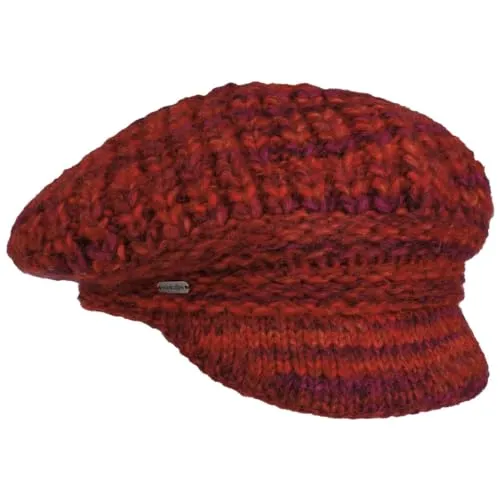 McBURN Lasenia Strick Ballonmütze Damen - Elegante Strickmütze aus hochwertiger Alpakawolle, Made in Italy. Ideal für Herbst und Winter, bietet sie optimalen Kälteschutz bei stylischem Farbverlauf.