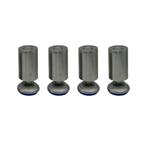 HOOZ Möbelfuß 4er Set Möbelfuß Edelstahl 12cm - höhenverstellbar, (Set, 4-St., 12 cm), in 4 verschiedenen Größen
