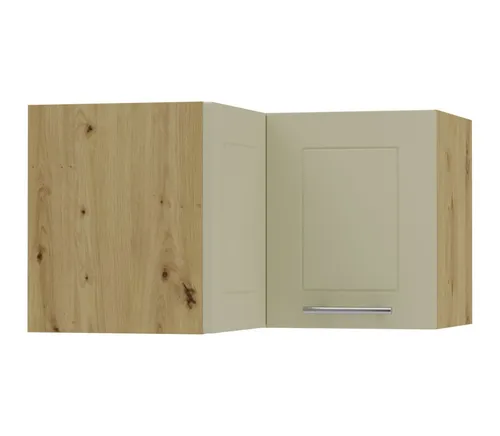 Feldmann-Wohnen Eckhängeschrank, Creme, Eiche Artisan