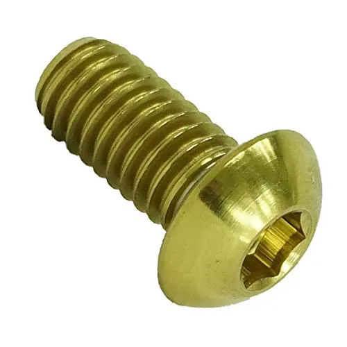 Fantic26 F26 Titan M6 Linsenkopfschraube iso 7380 (Gold, 12mm)