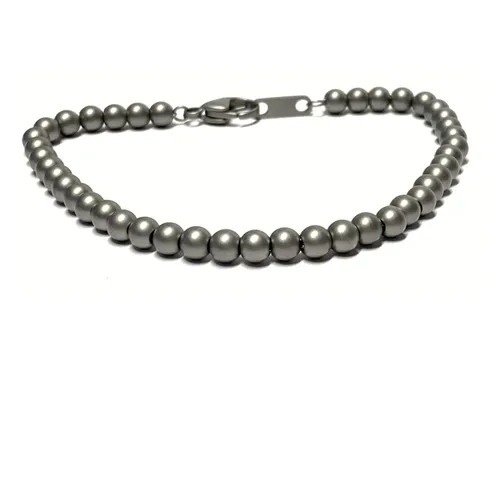 Edelstahl Armband 5mm matt - Stilvoller Klassiker in 19 cm - Hochwertiges Edelstahlarmband mit 5mm Kugelkette, mattiert für einen eleganten Look. Ideal kombinierbar und perfekt für jeden Anlass.