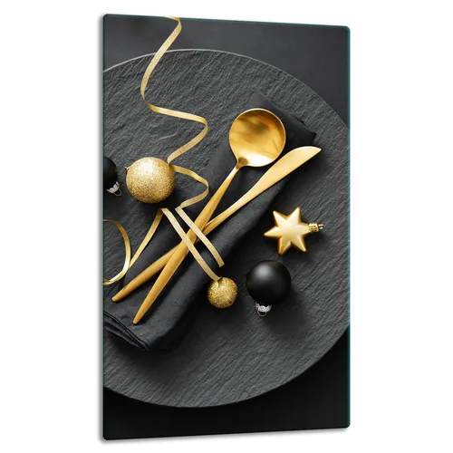 Herdabdeckplatten Schneidebrett Spritzschutz Glas 30x52cm Ferien