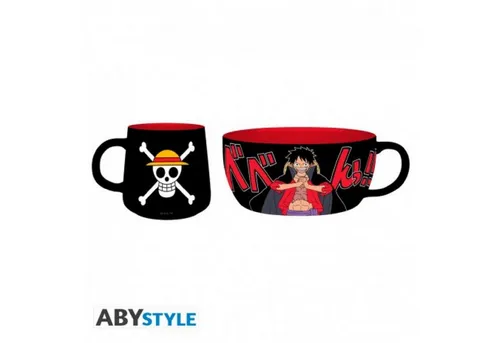 One Piece Ruffy Frühstücksset - Anime & Manga Frühstücksset mit 850ml Schale, ideal für Fans von Ruffy. Perfekt für ein maritimes Frühstückserlebnis!