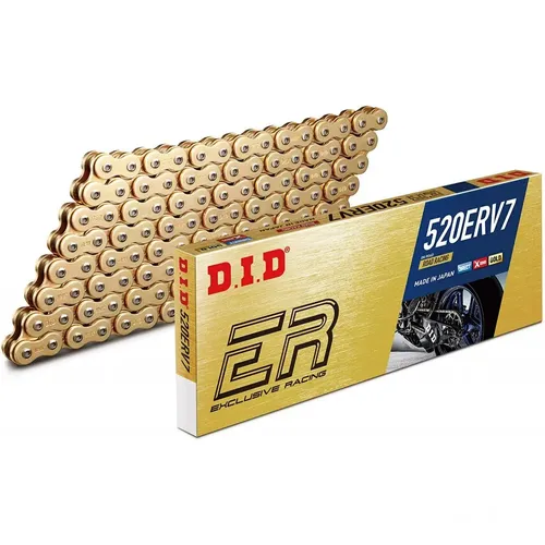 DID X-Ring 520ERV7 Kette mit Nietenschloss ZJ in Gold