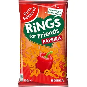 GUT&GÜNSTIG Kartoffelringe Paprika Chips 100,0 g