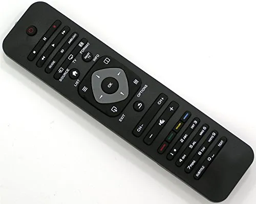 Ersatz Fernbedienung for Philips TV | 55PFL5527K/12 | 55PFL5527T/12 | 55PFL5537H/12 | 55PFL5537K/12 | 55PFL5537T/12 | 55PFL6007H/12 |