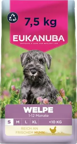 Eukanuba Welpenfutter mit frischem Huhn für kleine Rassen