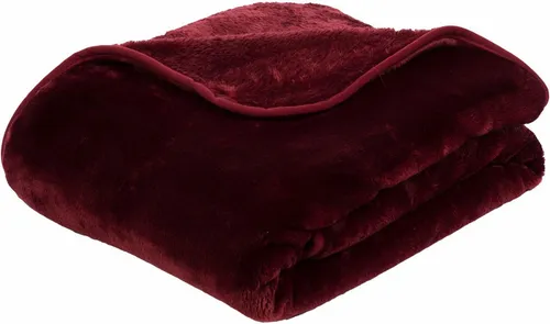 Gözze Wohndecke Premium Cashmere Feeling, bordeaux in rot von Gözze