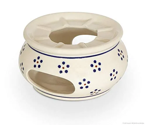 Bunzlauer Keramik Stövchen Ø13.9 cm, H=7.4 cm, Dekor 1