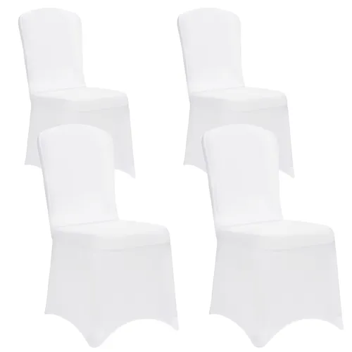 DeubaXXL DE Stuhlhusse 4er-Set Weiß 109963