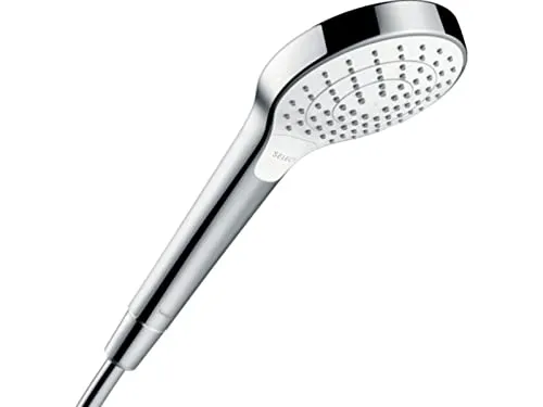hansgrohe Croma Select S Vario Handbrause 26803400 - Duschkopf mit 110 mm Brausekopf, komfortable Strahlartenumstellung und EcoSmart Technologie