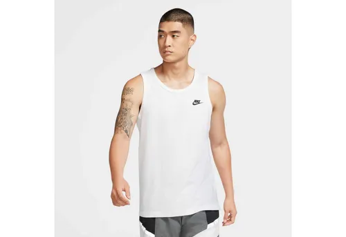 Nike Sportswear Tanktop Herren - Ärmelloses Design für sportlichen Komfort - Das Nike Sportswear Tanktop bietet ein leichtes, ärmelloses Design aus weichem Baumwoll-Jersey, ideal für aktive Tage. Perfekt für Sport und Freizeit.