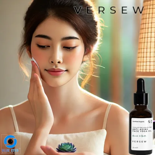 Versew Bio Vegan Anti-Aging Gesichts Yoga Massageöl 100% Natürlich (30 ml)