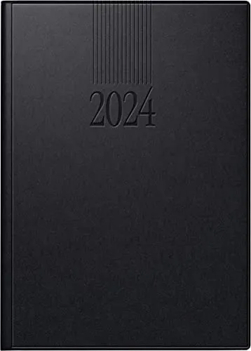 rido id Tageskalender Modell ROMA 1 2024 - 1 Seite = 1 Tag, praktische Monats-Registerschnitt und vier Sprachen für vielseitige Nutzung