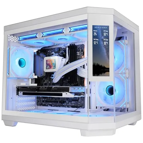 Mars Gaming MC-3TCORELCDM Micro-ATX Gaming-Gehäuse mit 7,2